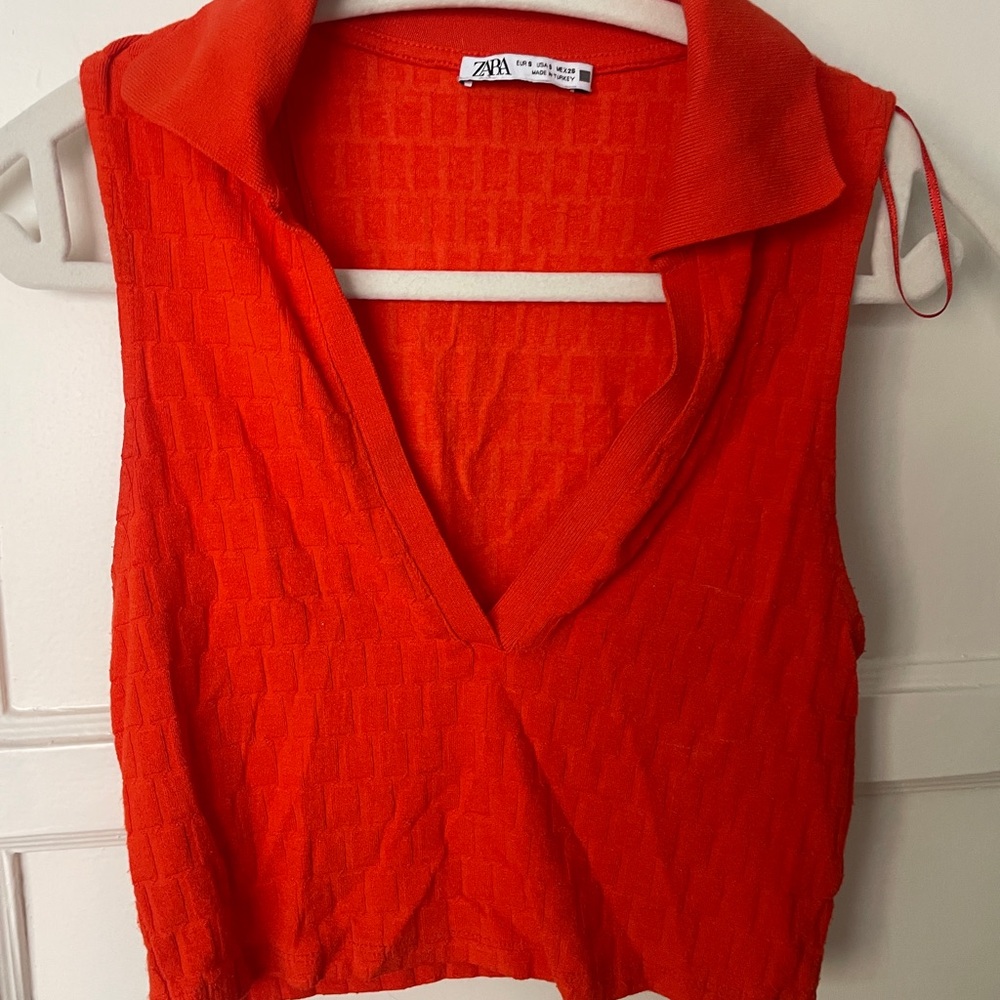Zara Orange Tank Top